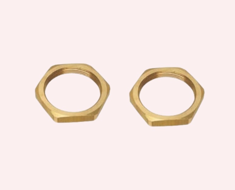 All-Metal Brass Lock Nuts Stover Style, Deformed Thread Prevailing Torque Lock Nuts for High Temperature Vibration Resistant Industrial Fastening